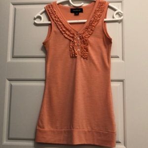 Tank top with frills